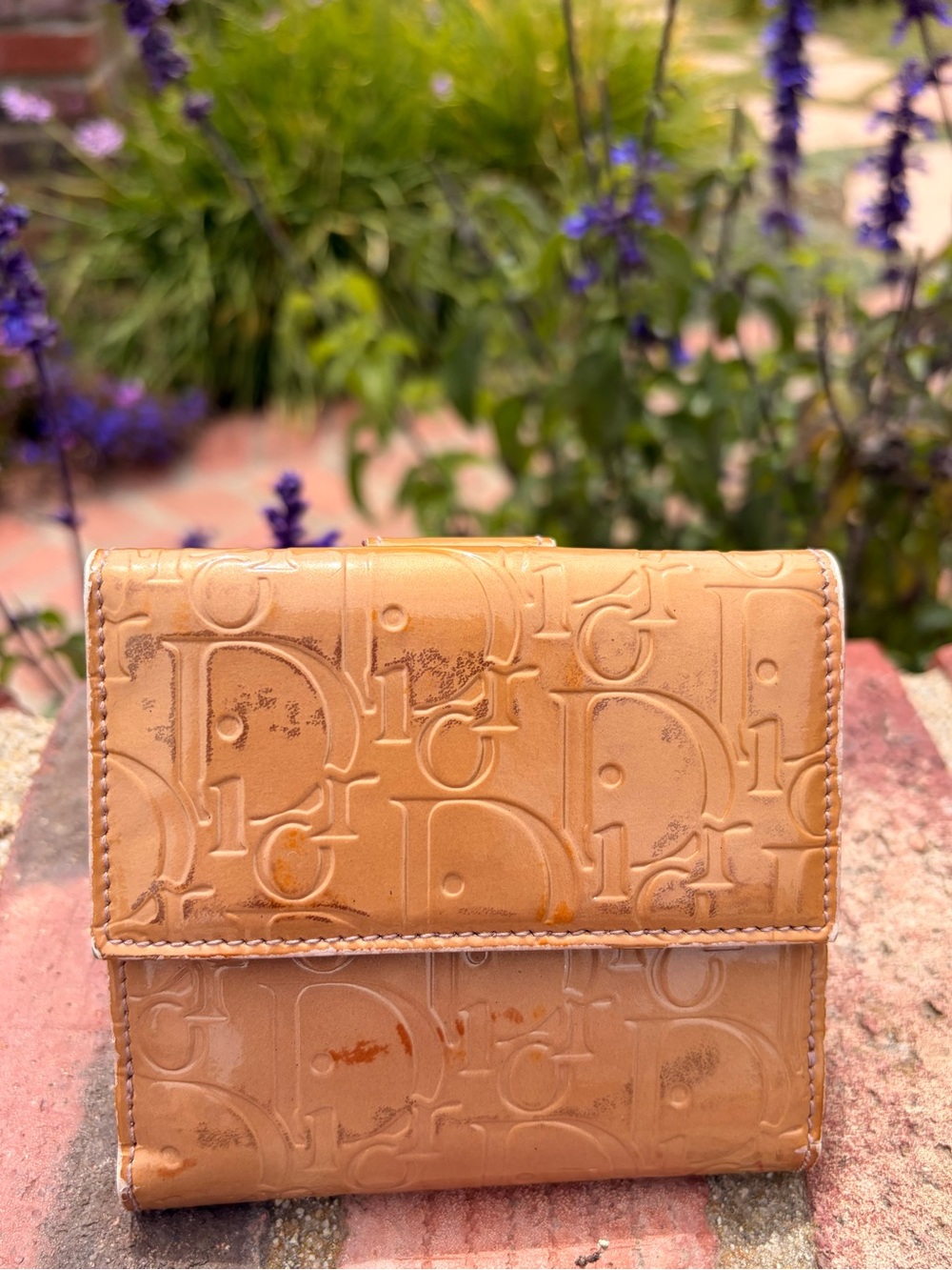 Authentic Christian Dior Vintage Patent Leather Wallet - Picture 3 of 10